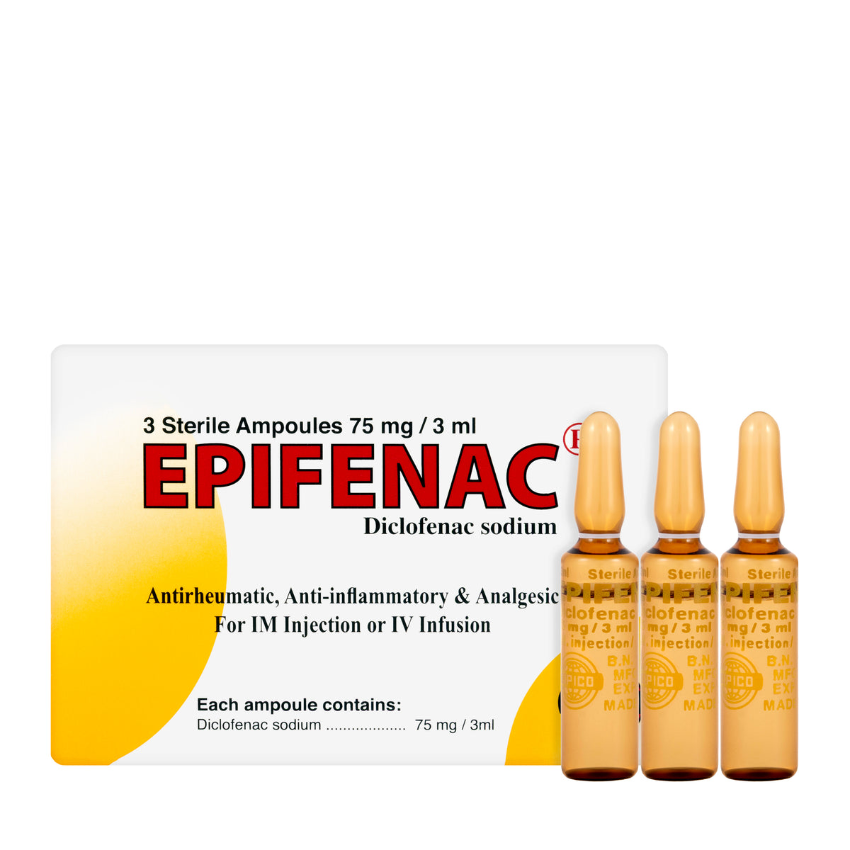 Epifenac 75Mg/3Ml 3 Ampoules