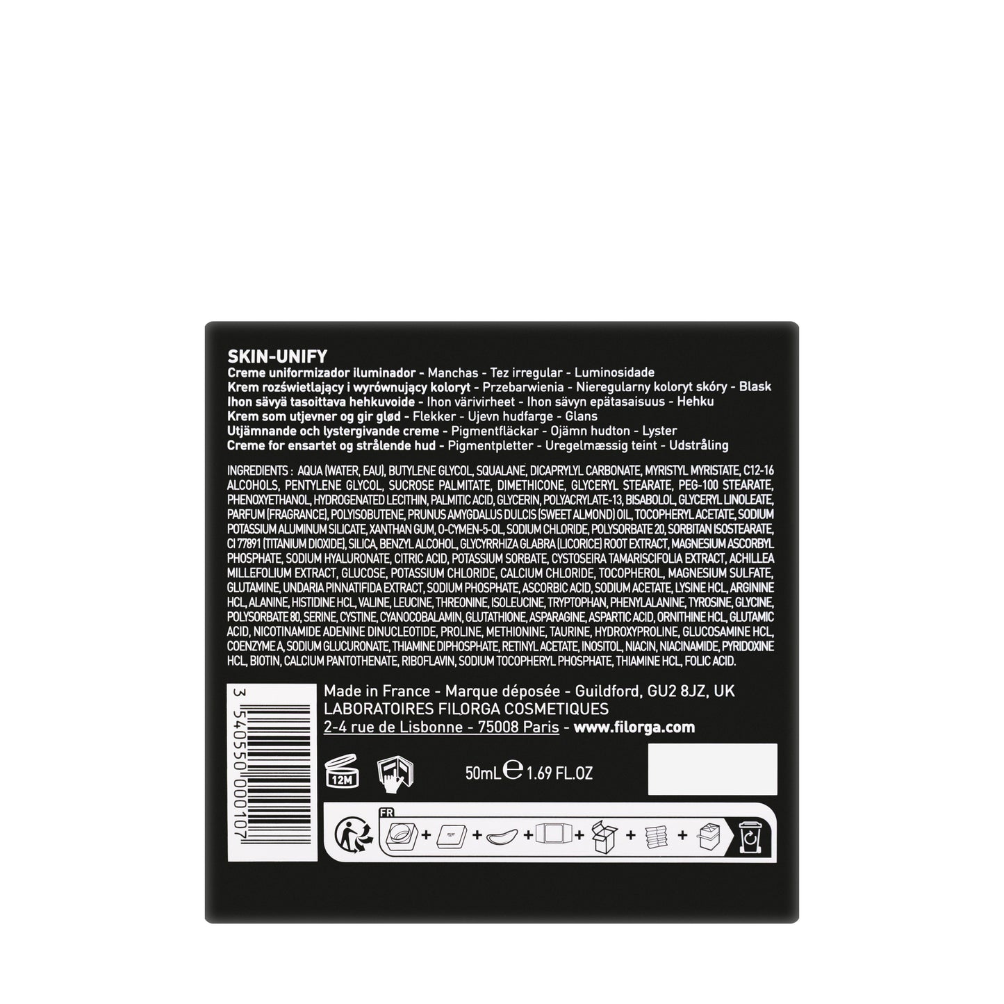 Filorga Skin-Unify Illuminating Even Skin Tone Cream 50 Ml