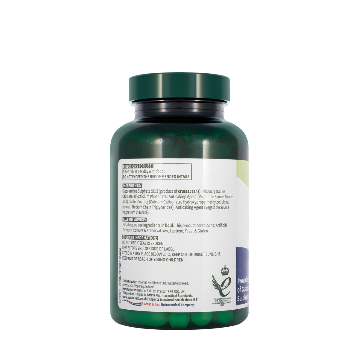 Natures Aid Glucosamine Sulphate 2KCl 1500mg 90 Tablet