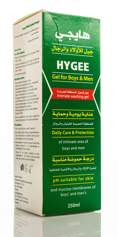 Hygee Intimate Washing Gel For Boys & Men 250Ml