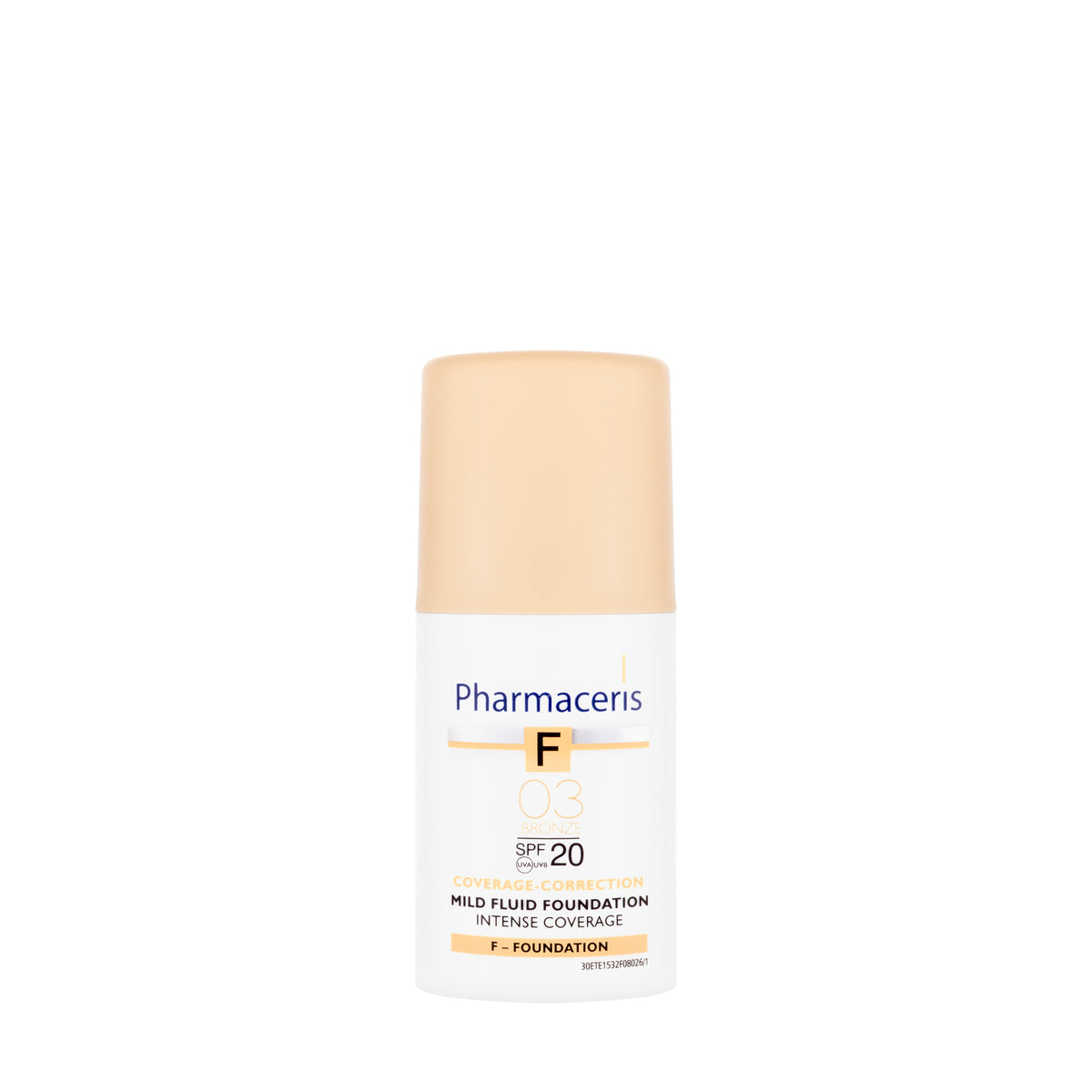 Pharmaceris F Coverage-Correction Mild Fluid Foundation SPF 20 Shade 03 Bronze 30 Ml