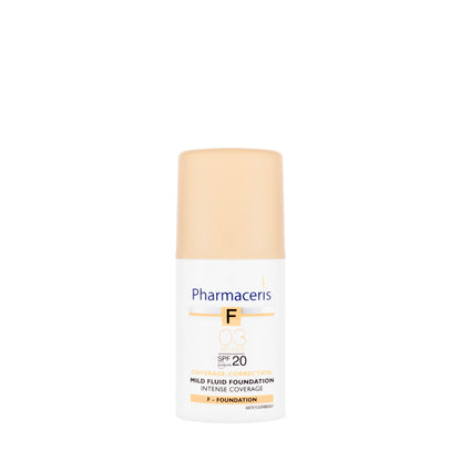 Pharmaceris F Coverage-Correction Mild Fluid Foundation SPF 20 Shade 03 Bronze 30 Ml