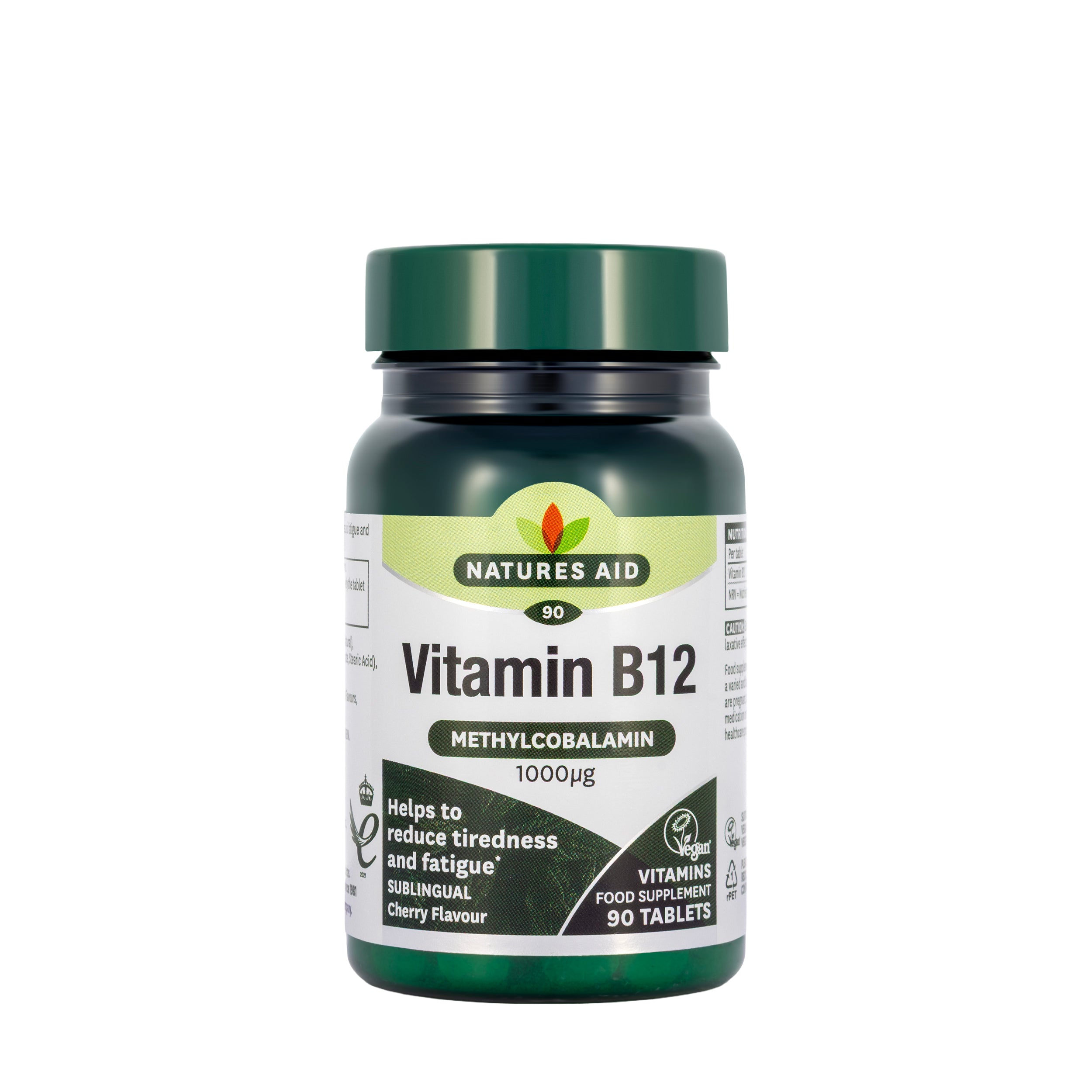 Natures Aid Vitamin B12 Sublingual 1000Mcg 90 Tablets