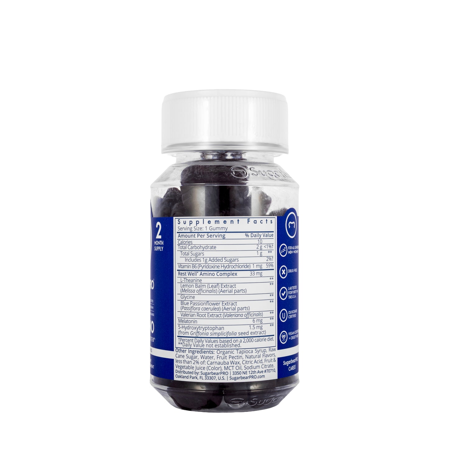 Sugarbear Sleep Deep 5-HTP 60 Gummies