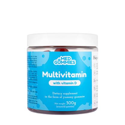 Med+ Gummies multivitamin with Vitamin D 300g 60 Gummmies