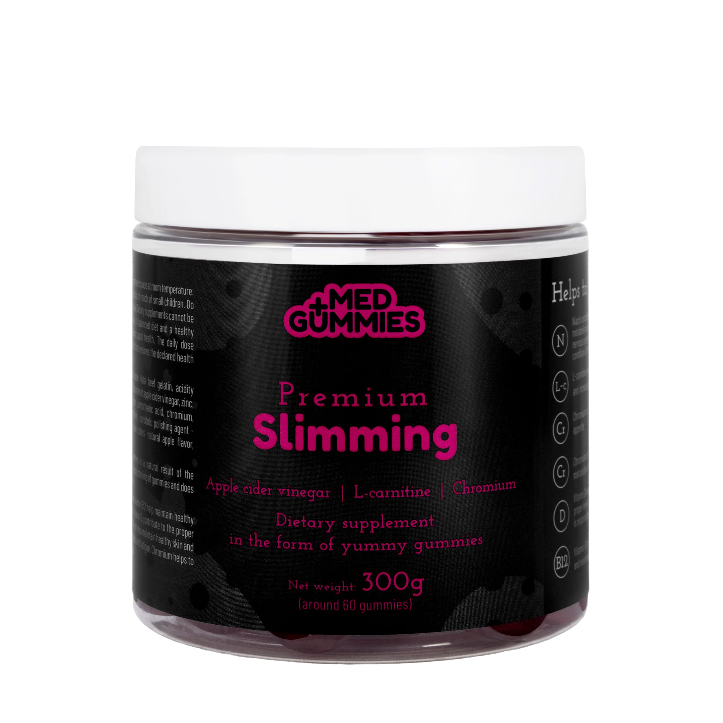 Med+ Gummies Premium Slimming 300g 60 Gummies