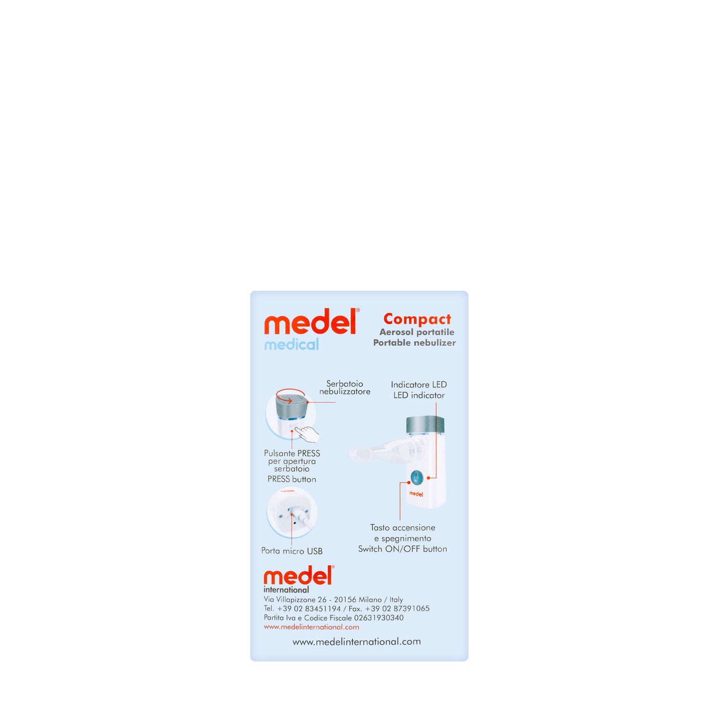 Medel Compact Portable Nebulizer[95280]