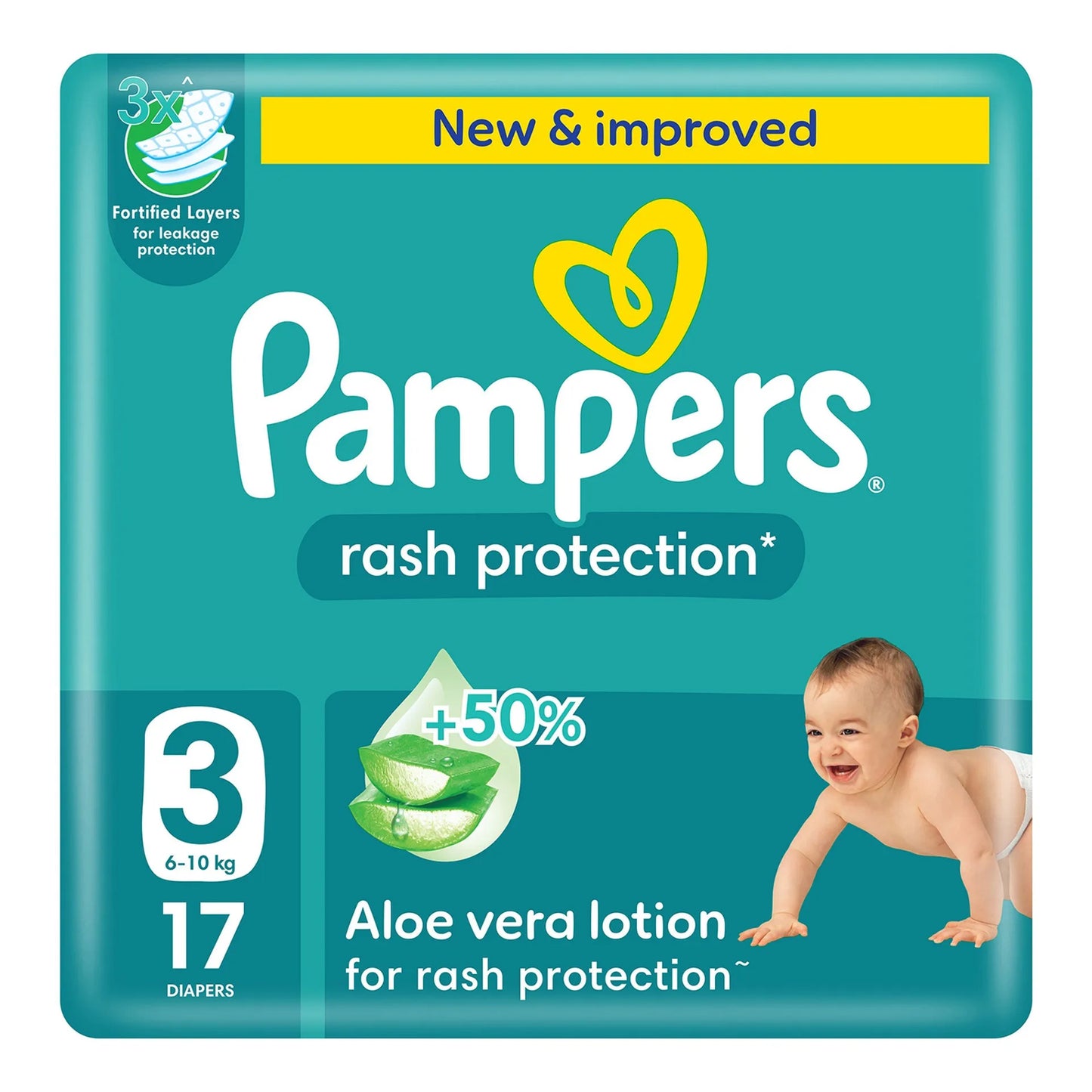 Pampers [3] New Rash Protection 17 Pieces
