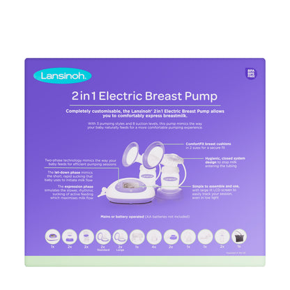 Lansinoh 2-in-1 Double Electric Breast Pump