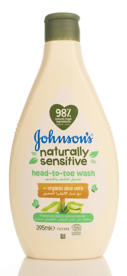 Johnson And Johnson Naturally Sensitive Head-Toe Wash 395 Ml