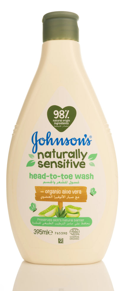 Johnson And Johnson Naturally Sensitive Head-Toe Wash 395 Ml