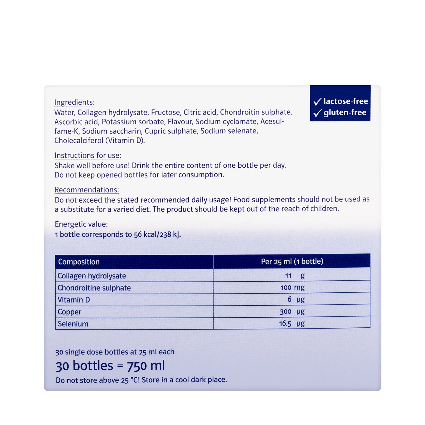 Doppel Herz System Collagen Max 30 Bottle