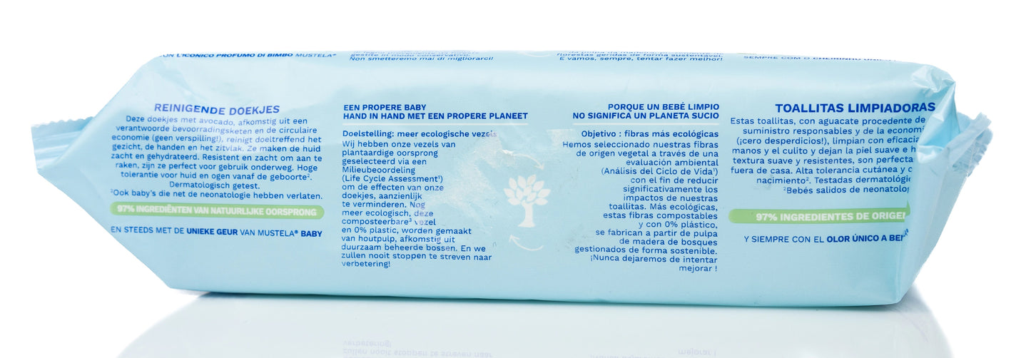 Mustela Baby Wipes 60 Pieces