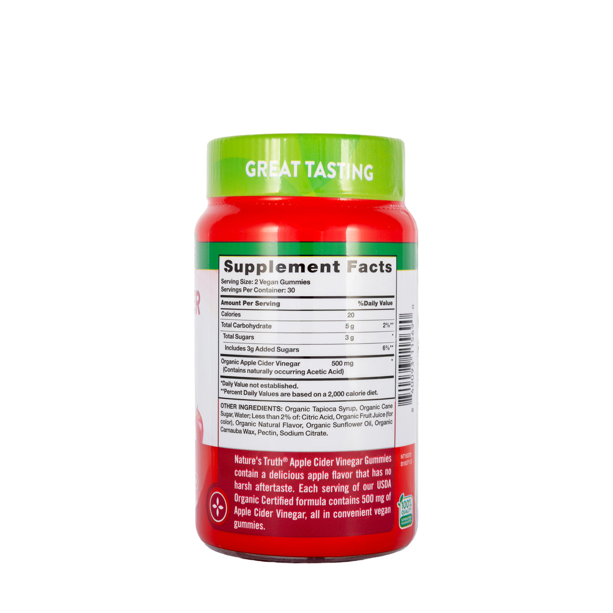 Nature’s Truth Organic Apple Cider Vinegar 60Gummies