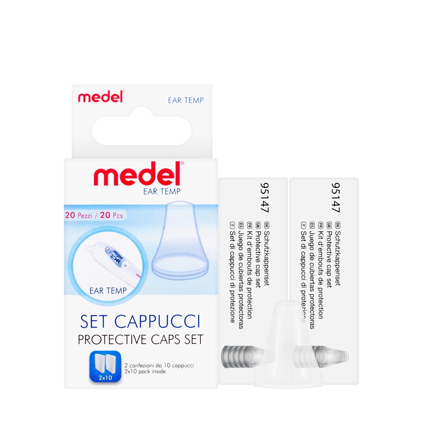 Medel Ear Temp Caps 20 Pieces