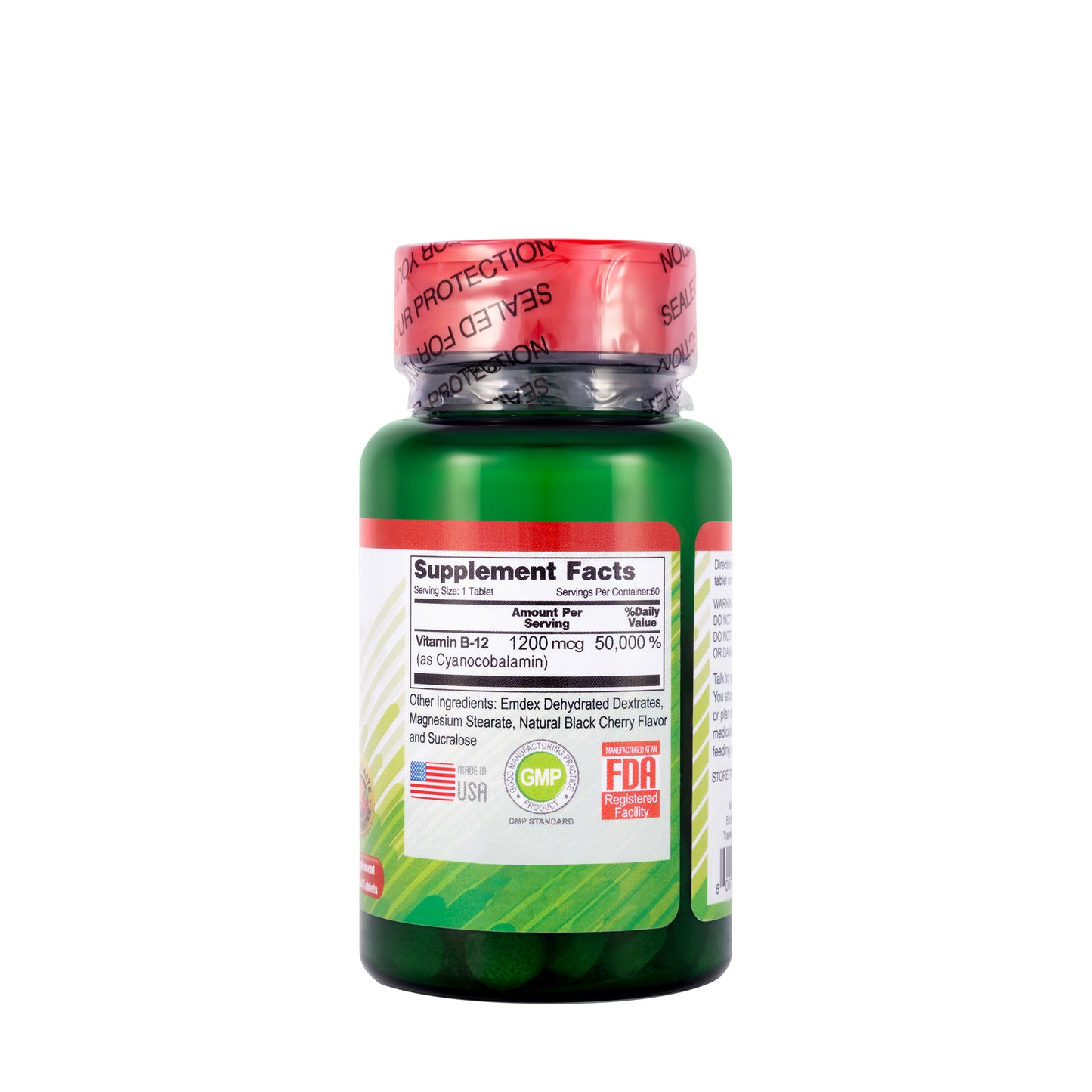 Human Essentials Vitamin B12 1200Mg 60 Sublingual Tablets