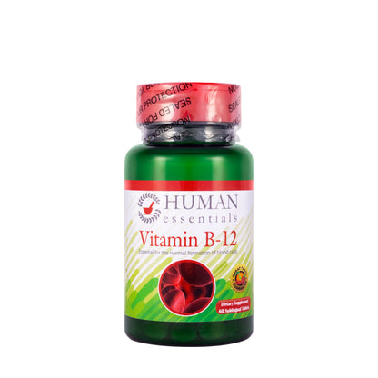Human Essentials Vitamin B12 1200Mg 60 Sublingual Tablets