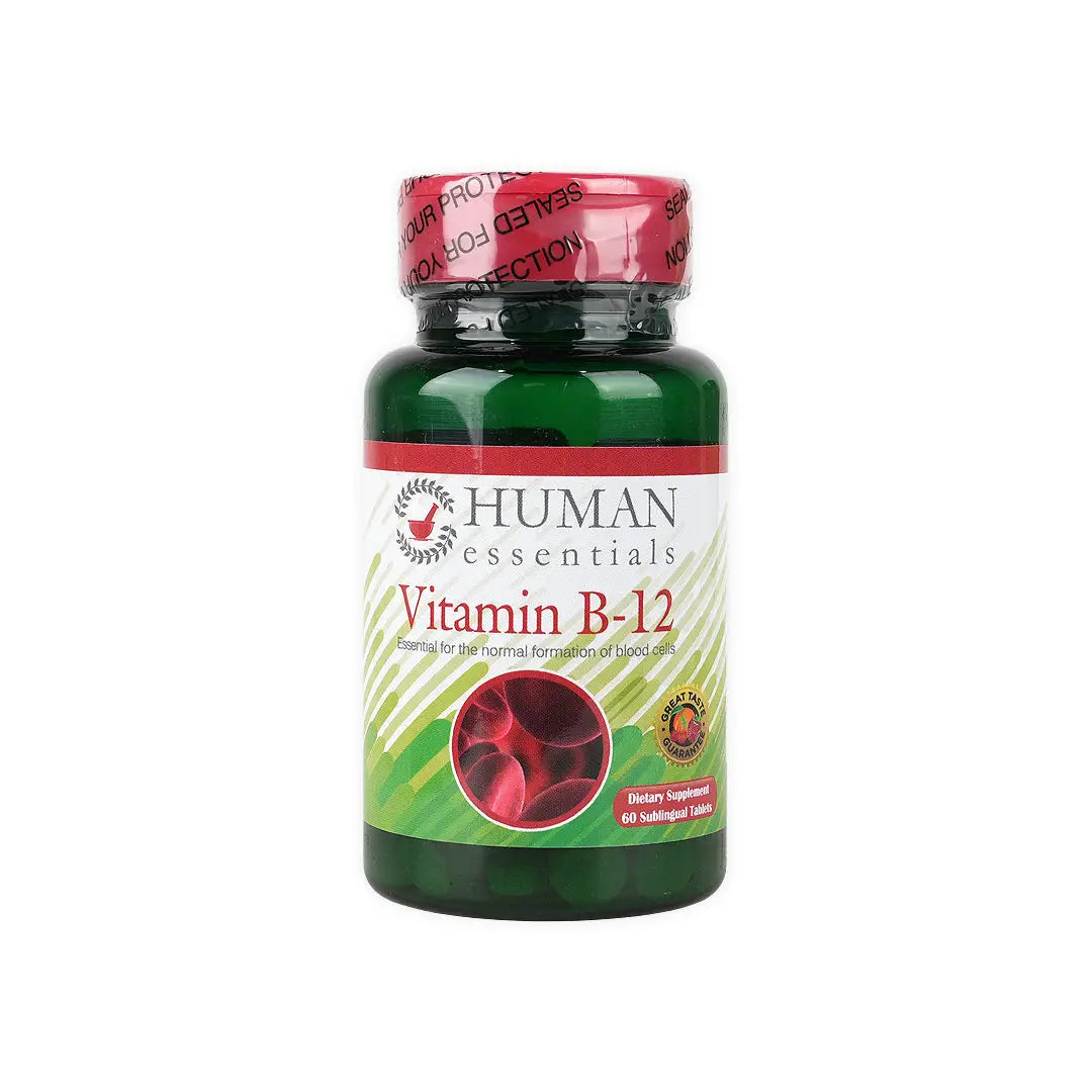 Human Essentials Vitamin B12 1200Mg 60 Sublingual Tablets