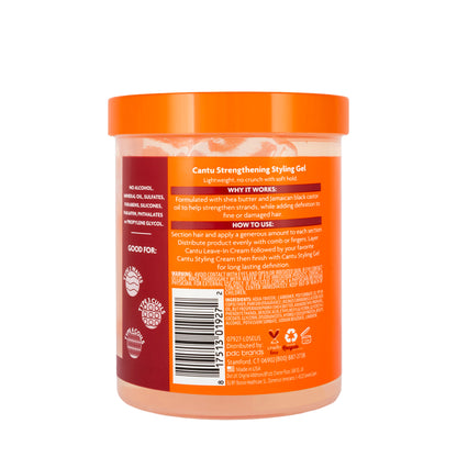 Cantu Shea Butter Flexible Hold Strengthening Styling Gel with Jamaican Black Castor Oil 524 Gm