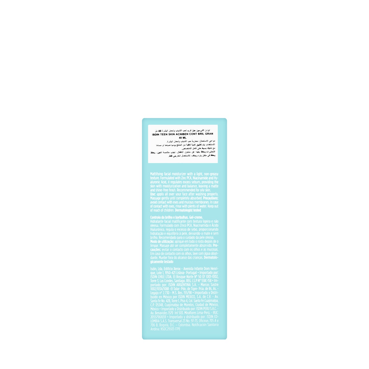 Isdin Acniben 2 Shine and Pimple Control Gel Cream 40 Ml