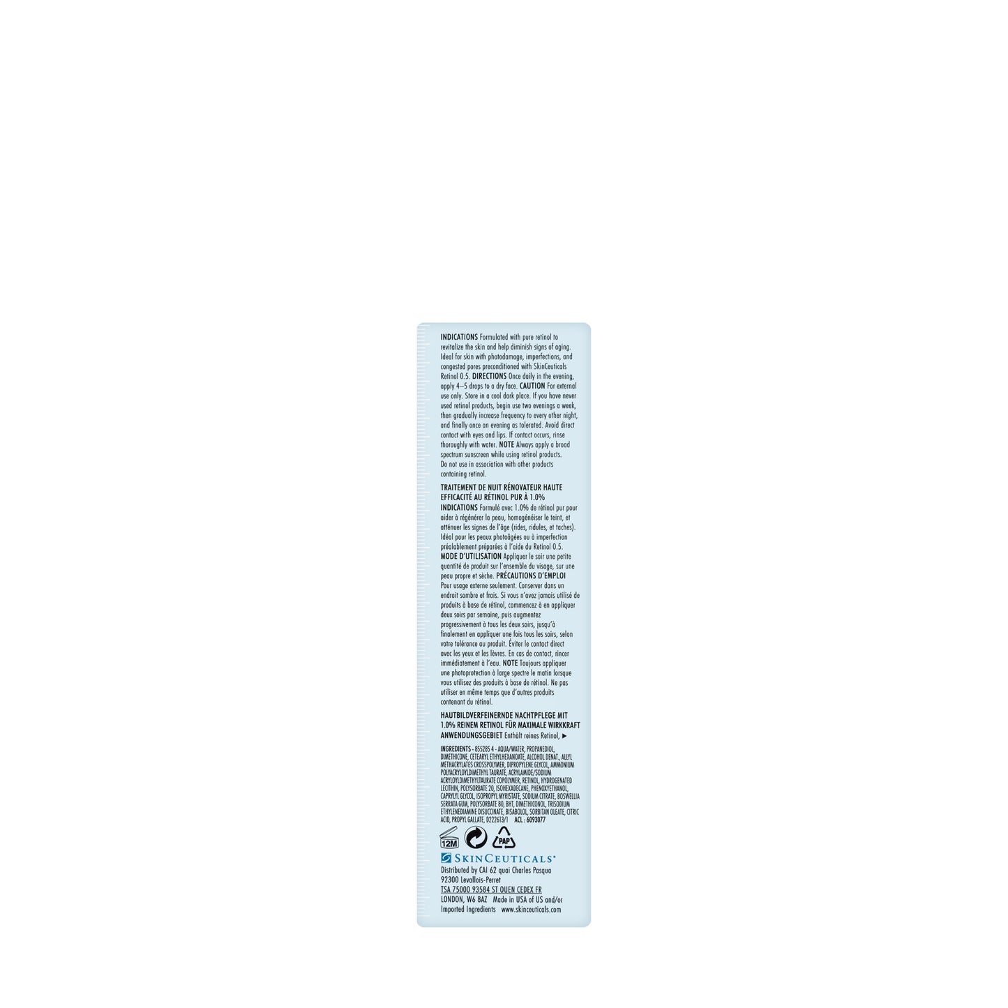 SkinCeuticals Correct Retinol 1.0 Night Cream 30 Ml