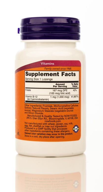 Now B-12 1000 mcg 100 Lozenges