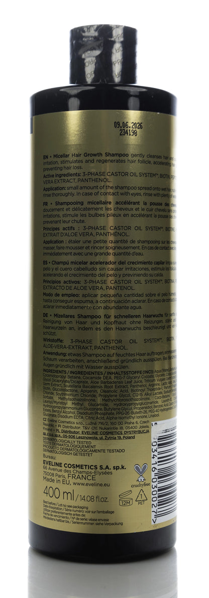 Eveline Hair Clinic Oleo Expert Fast Growth Micellar Shampoo 400 Ml