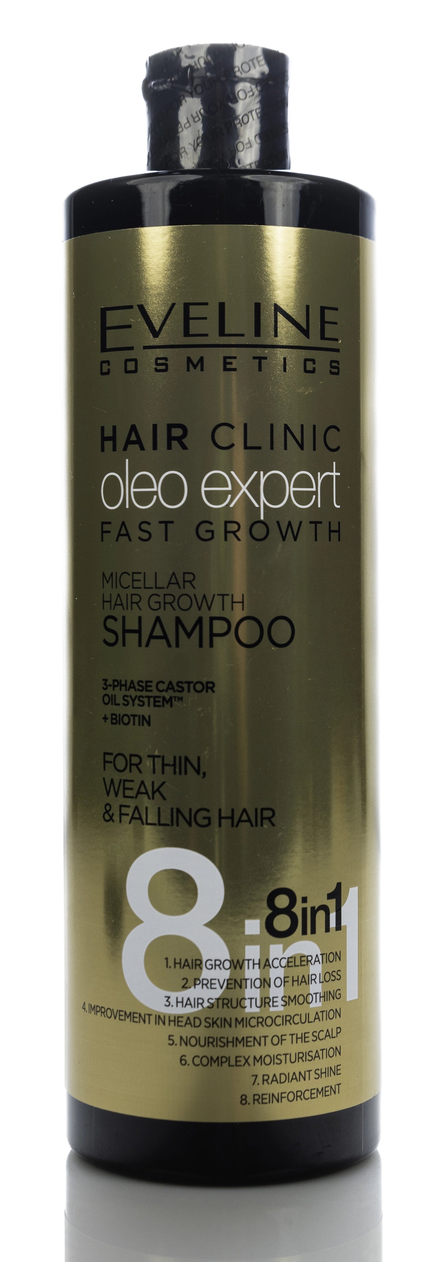 Eveline Hair Clinic Oleo Expert Fast Growth Micellar Shampoo 400 Ml