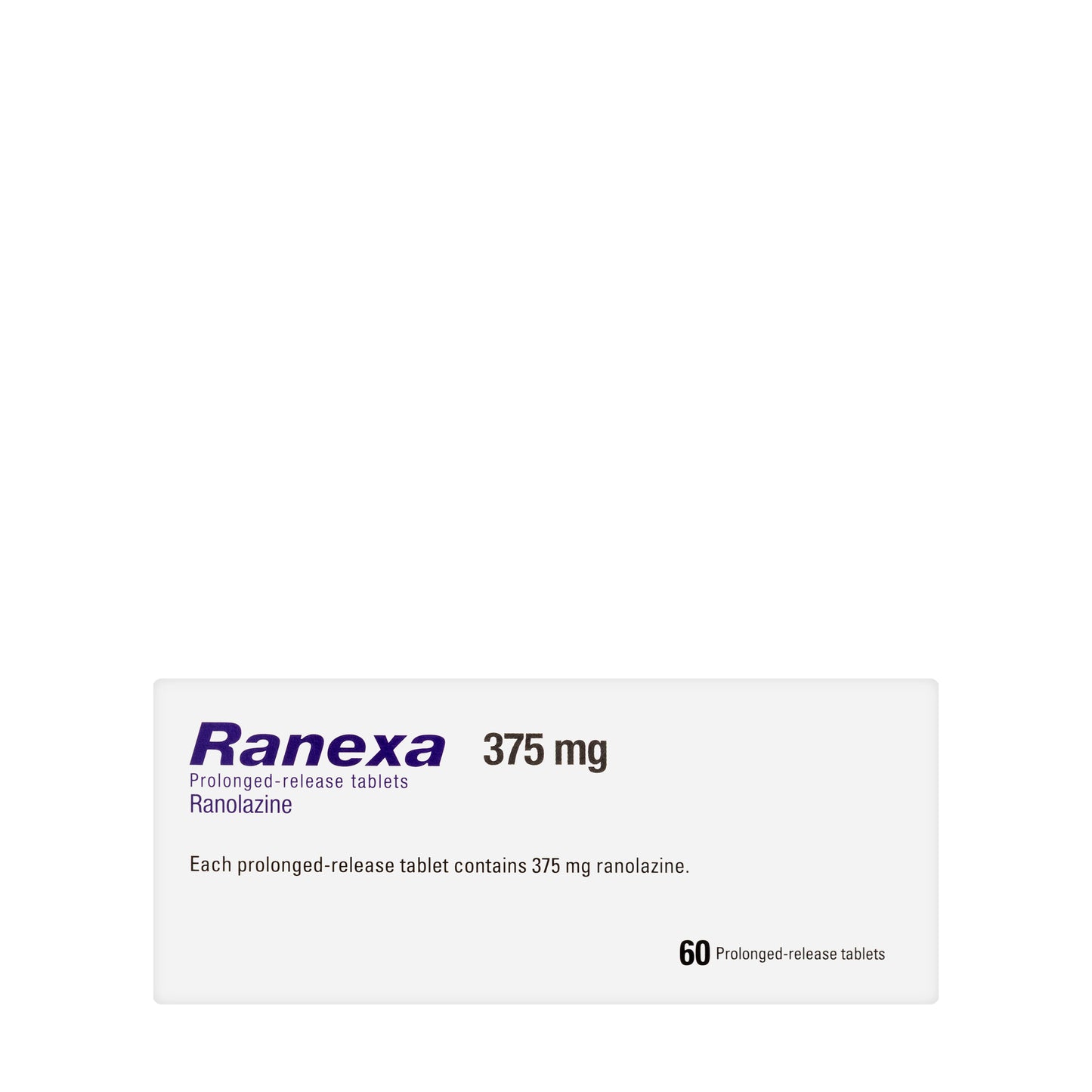 Ranexa 375Mg Pr 60 Tablets