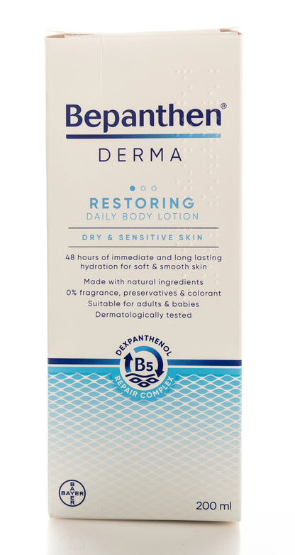 Bepanthen Derma Restoring Daily Body Lotion Dry & Senstive Skin 200 Ml