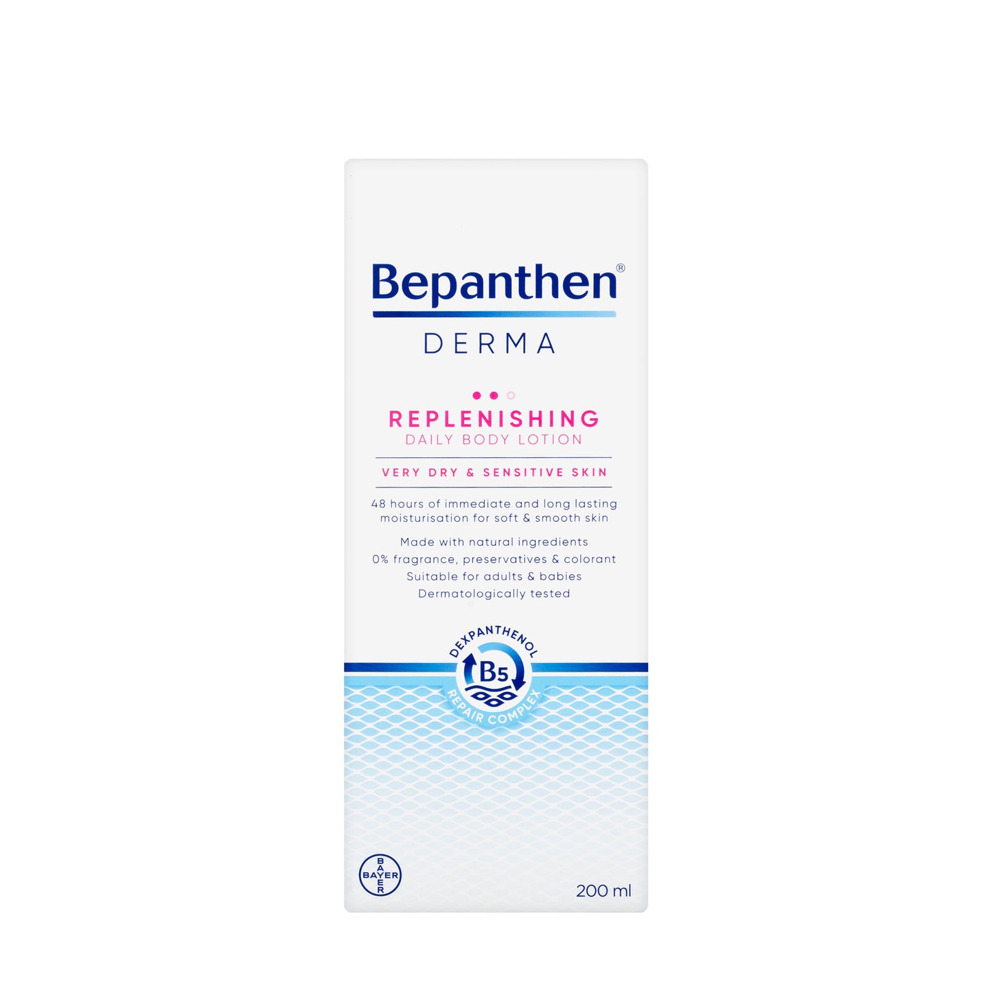 Bepanthen Derma Replenishing Daily Body Lotion Very Dry & Senstive Skin 200 Ml