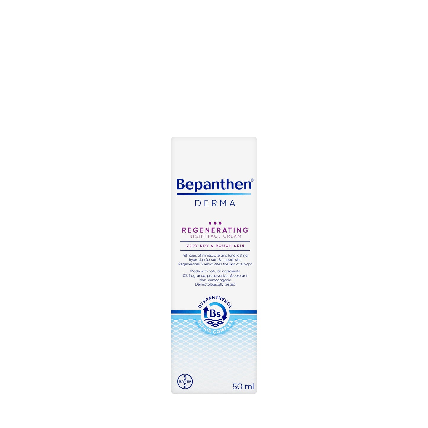Bepanthen Derma Regenerating Night Face Cream Very Dry & Rough Skin 50 Ml