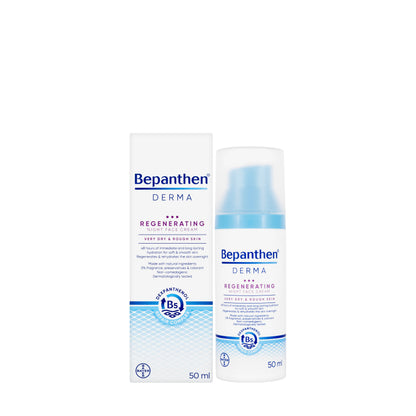 Bepanthen Derma Regenerating Night Face Cream Very Dry & Rough Skin 50 Ml