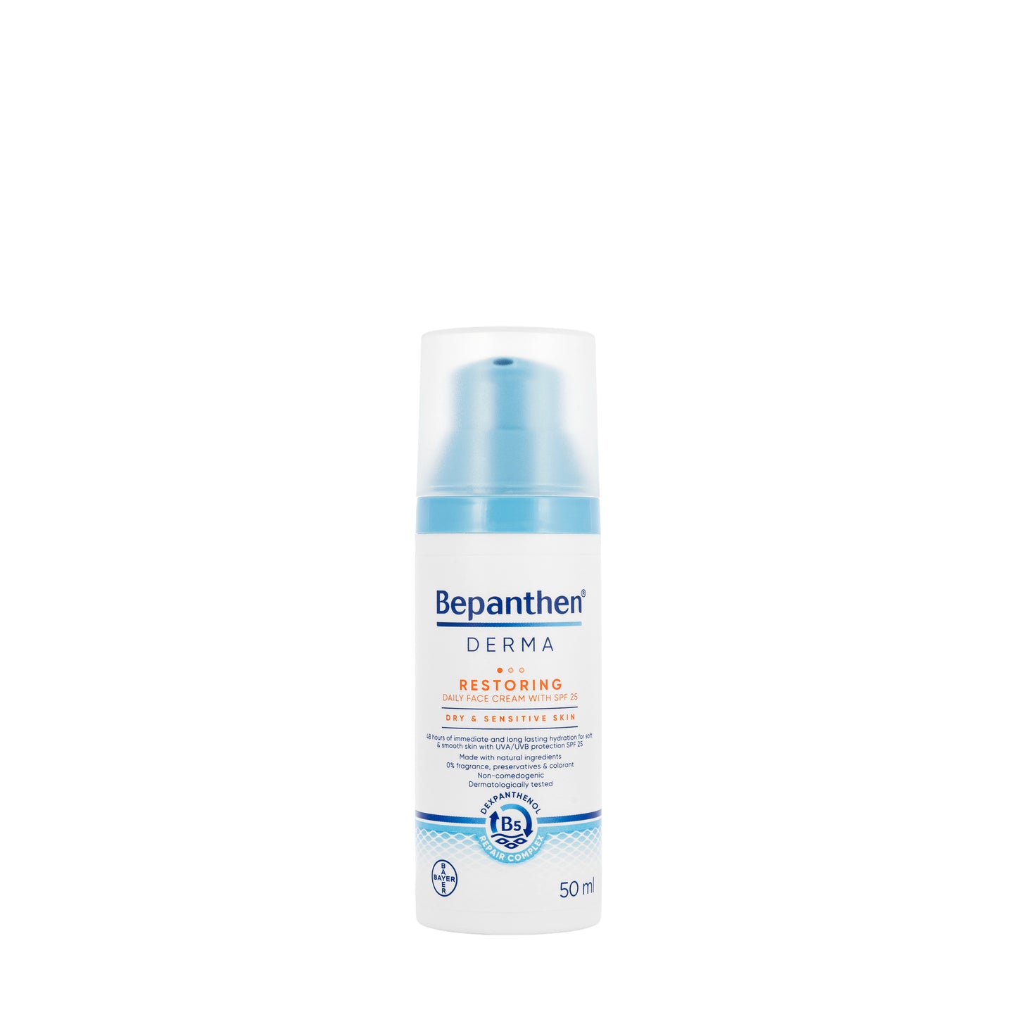 Bepanthen Derma Restoring SPF 25 Daily Face Cream Dry & Senstive Skin 50 Ml
