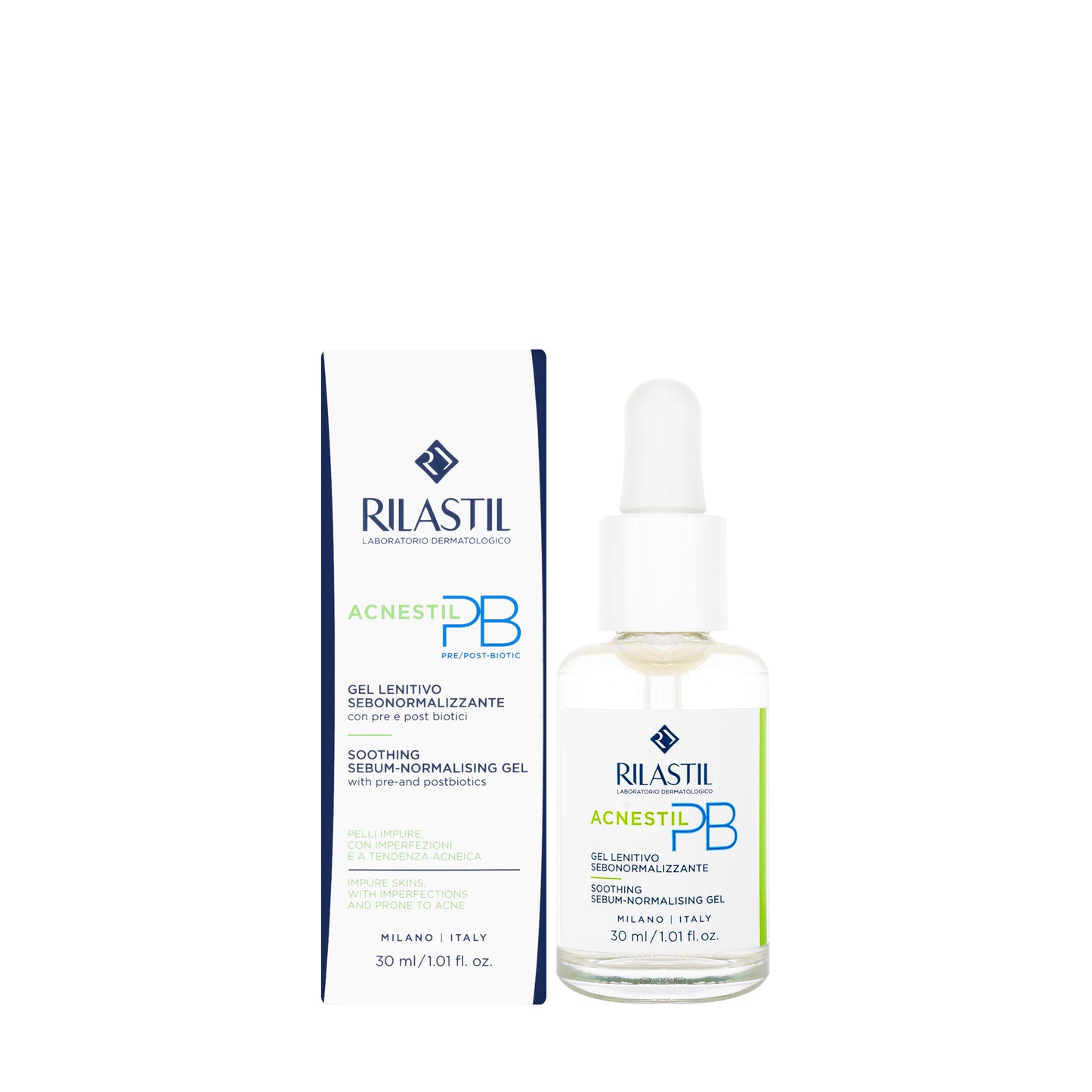 Rilastil Acnestil PB Soothing Sebum Gel 30 Ml