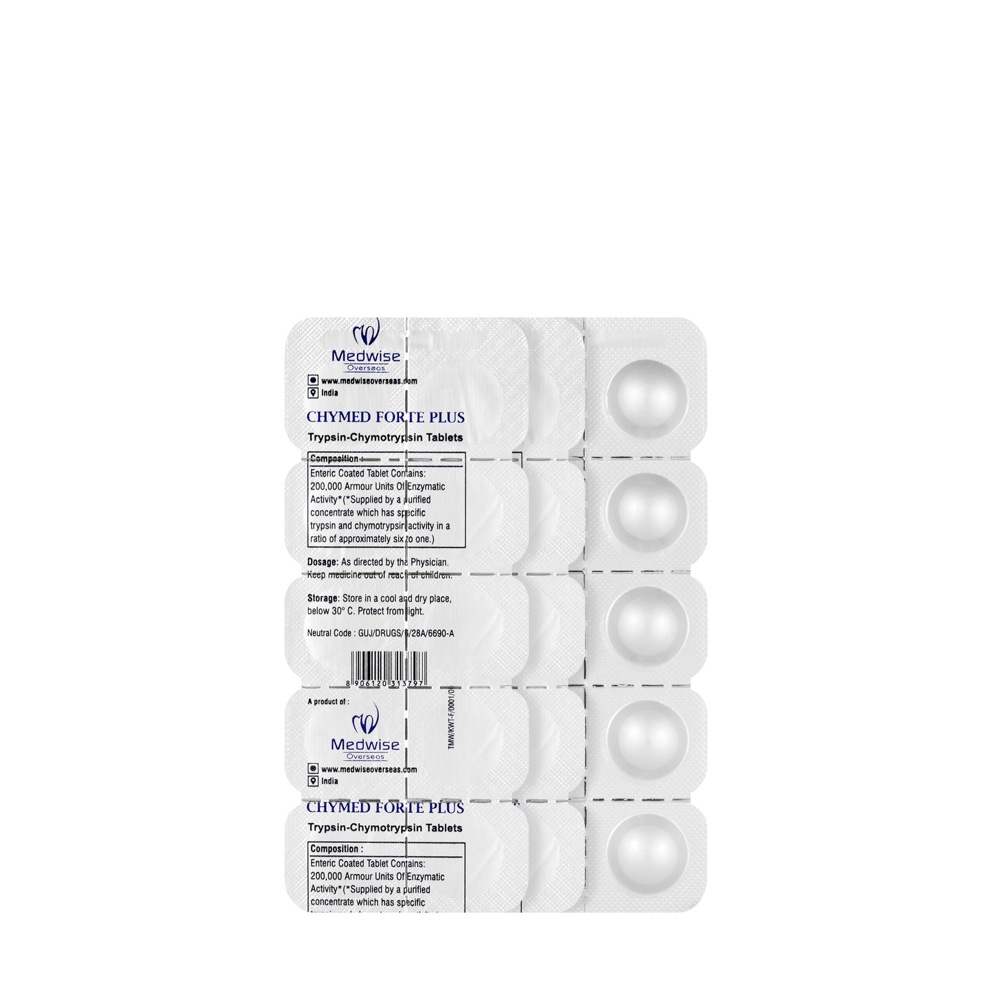 Chymed Forte Plus 30 Tablets