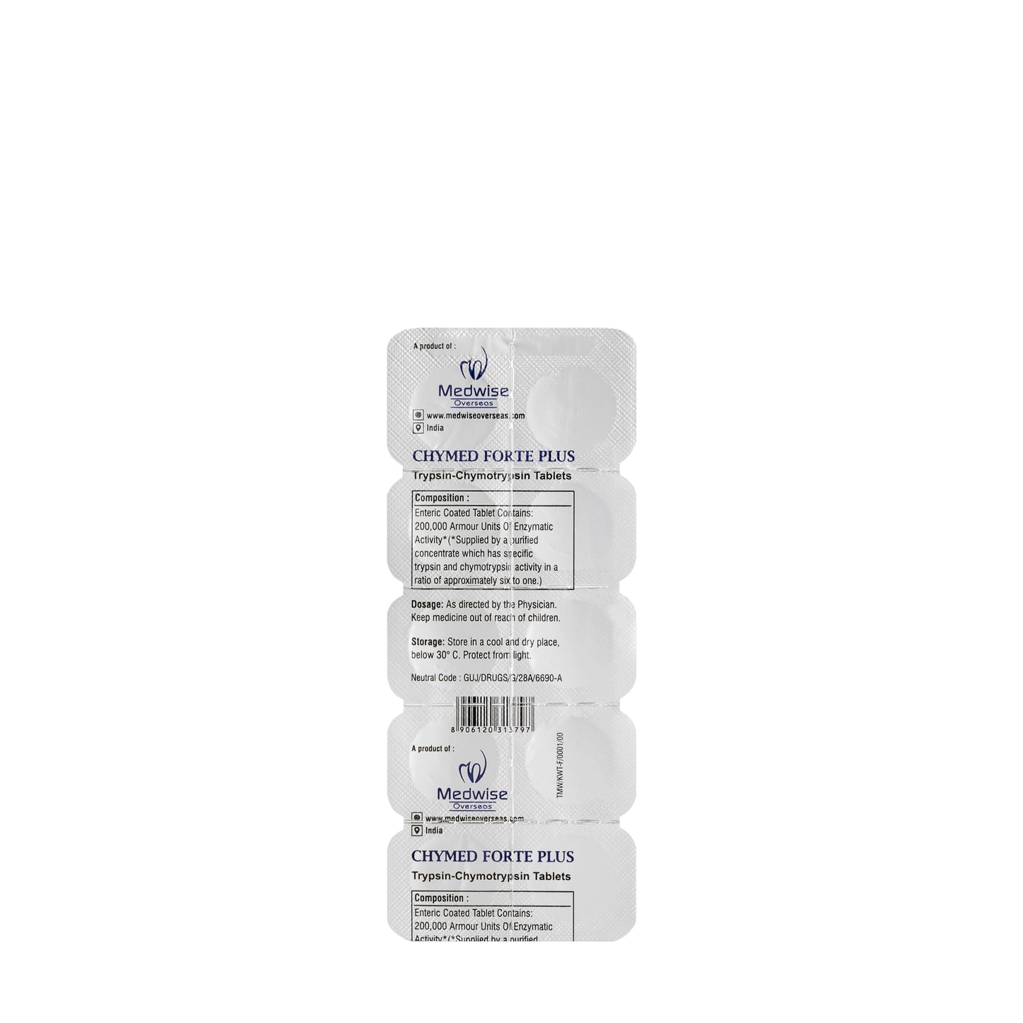 Chymed Forte Plus 10 Tablets