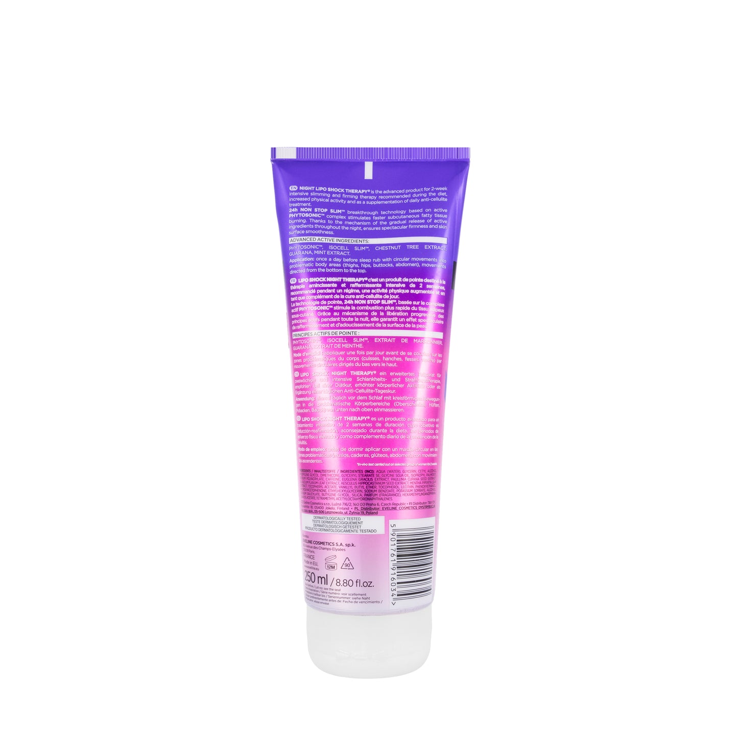 Eveline Slim Extreme 4D Night Lipo Shock Therapy Anti-Cellulite Serum 250 Ml