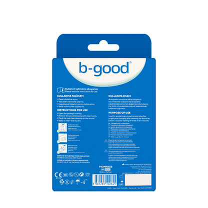 B-Good Transparent Pu Wound Dressing 9X10Cm 10 Pieces