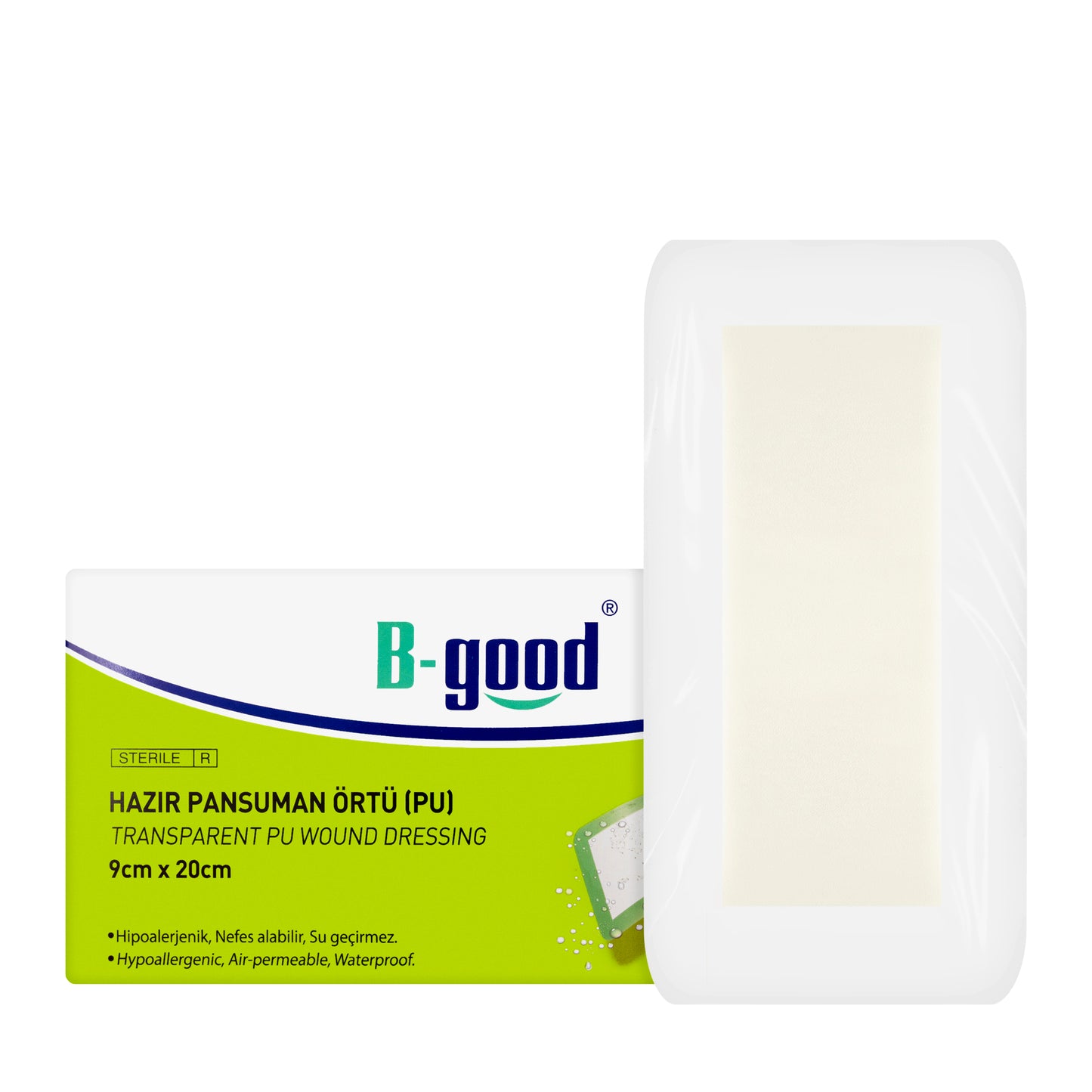 B-Good Transparent Pu Wound Dressing 9X20Cm 5 Pieces