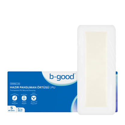 B-Good Transparent Pu Wound Dressing 9X30Cm 5 Pieces