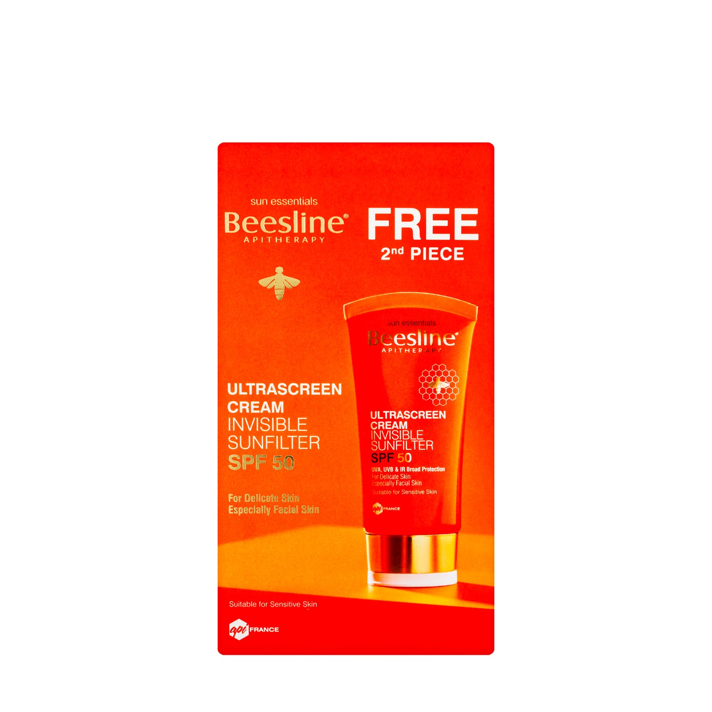 Beesline Ultrascreen SPF 50 Cream Invisible Sunfilter 60 Ml 1+1 Offer Pack