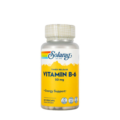 Solaray Vitamin B-6 50mg  60 Capsules