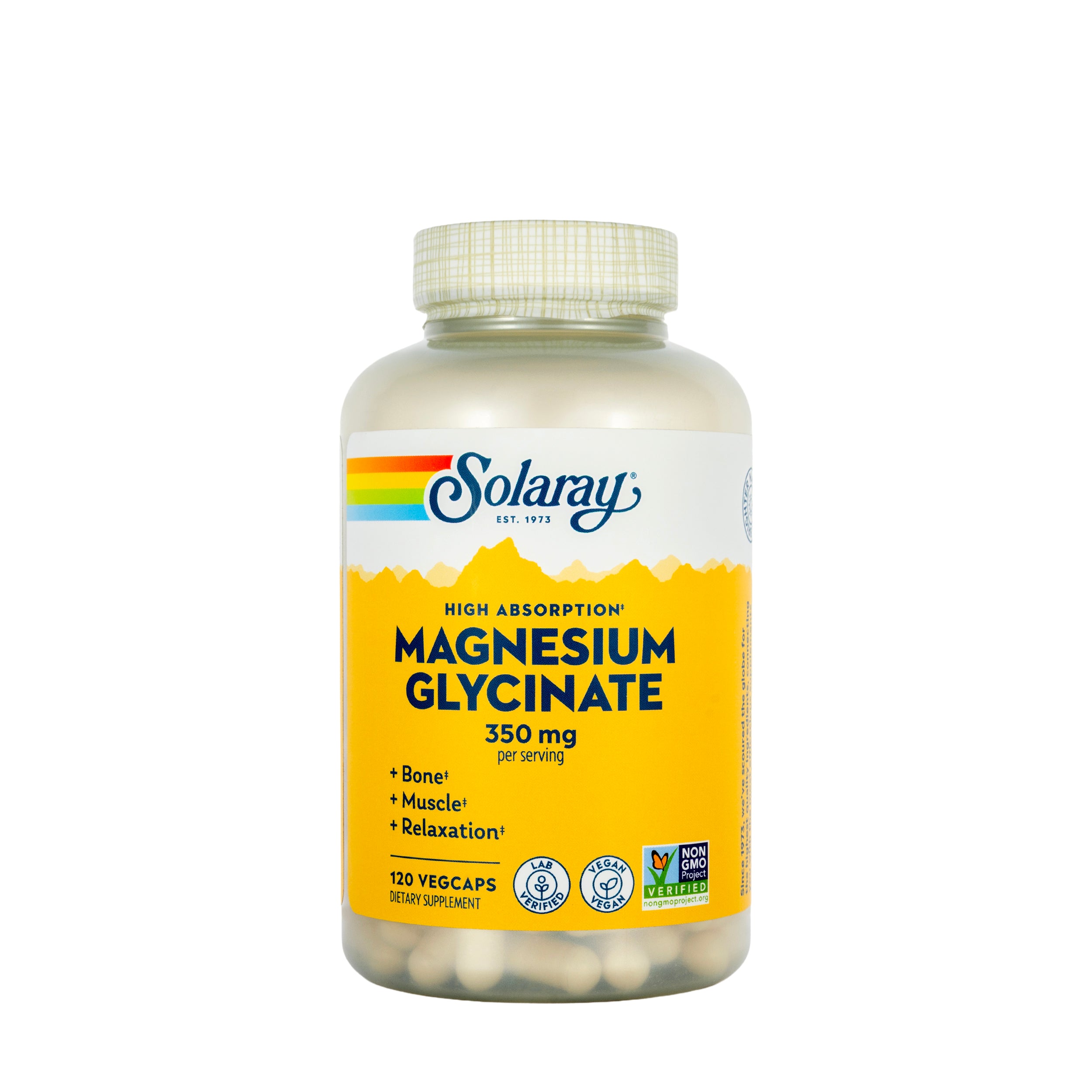 Solaray Magnesium Glycinate 350mg 120 Capsules