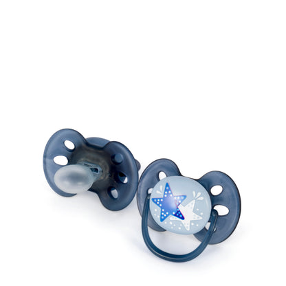 Avent [198] Ultra Soft Soother [Blue] 6-18 M 2 Pieces