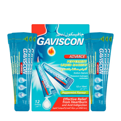 Gaviscon Advance Peppermint Sachets 12X10Ml