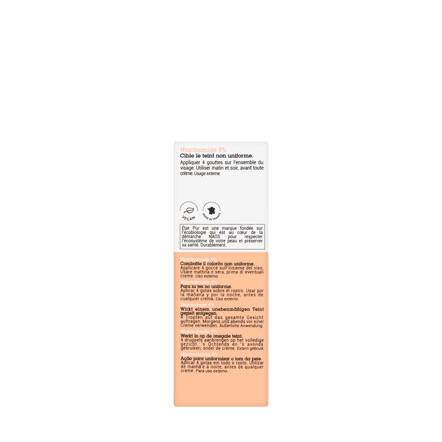 Etat Pur Pure Active Niacinamide 5% Uneven Skin Tone Serum 15 Ml