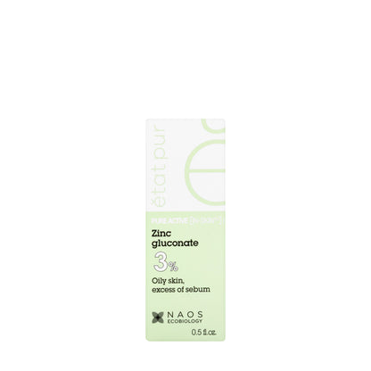 Etat Pur Pure Active Zinc Gluconate 3% Oily Skin, Excess of Sebum Serum 15 Ml