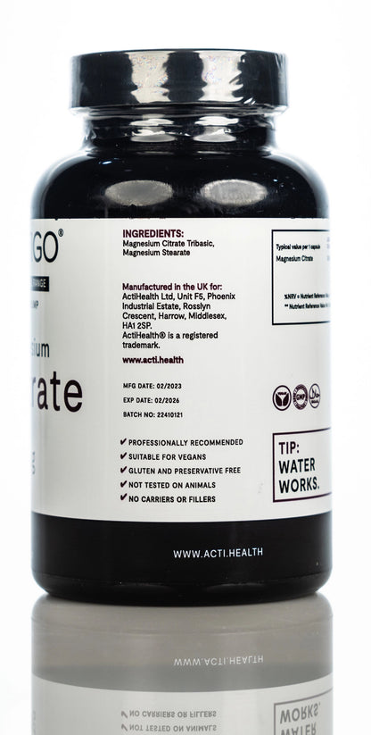 Actigo Magnesium Citrate 500mg 60 Capsule
