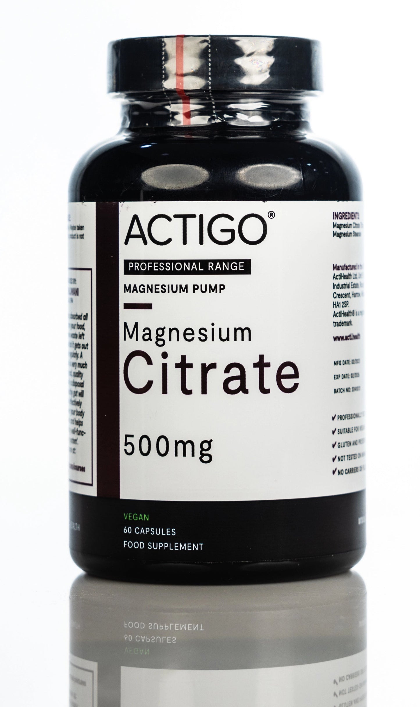 Actigo Magnesium Citrate 500mg 60 Capsule